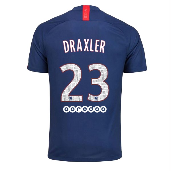 Trikot Paris Saint Germain NO.23 Draxler Heim 2019-20 Blau Fussballtrikots Günstig